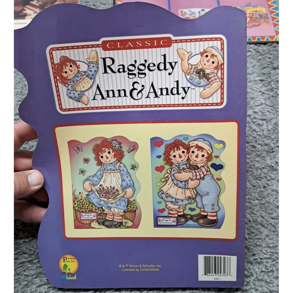 Vintage Whitman Raggedy Ann & Andy Circus Play Day Paper Dolls & Coloring Books - Picture 7 of 13